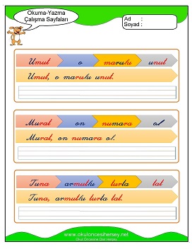 u sesi Grubu Çalışma Sayfaları